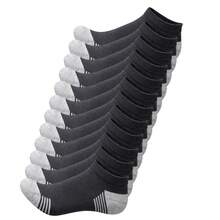 12 Pairs No Show Socks Mens Low Cut Athletic Running Casual Liner Socks. - màu đen - Xem 1