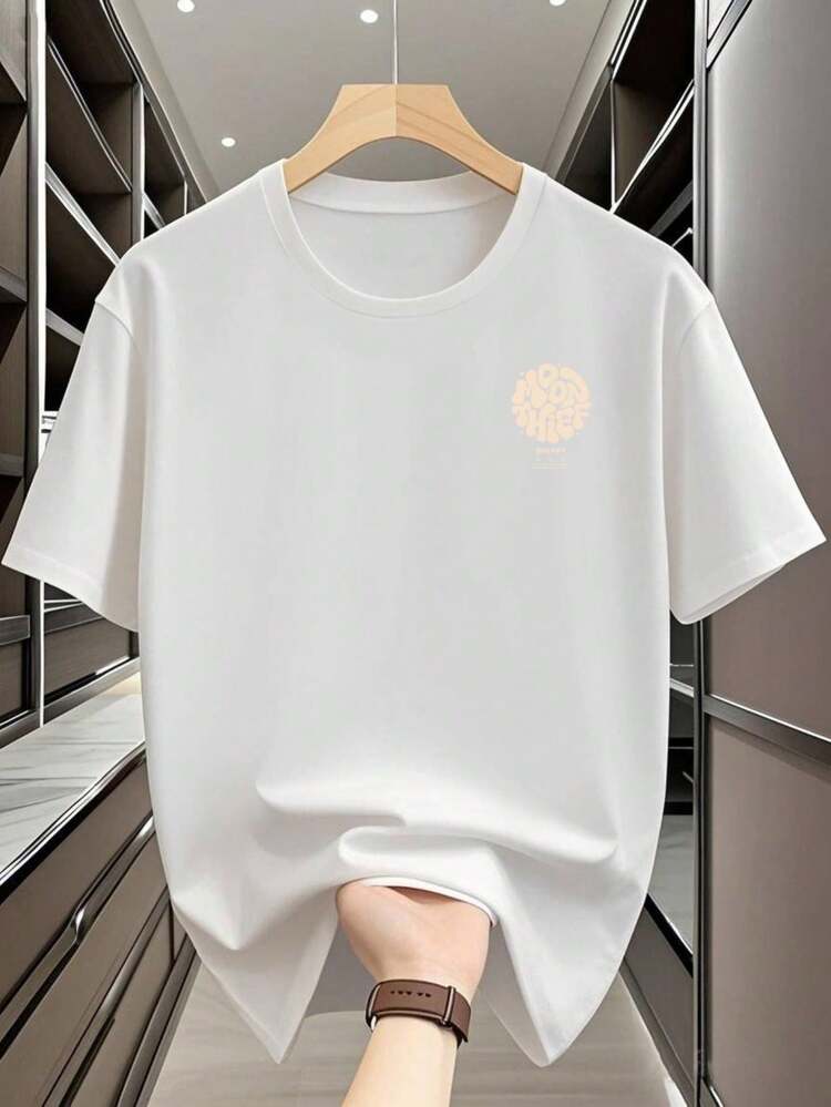 Camiseta Casual para Hombres y Unisex - Camiseta Suave para el Día a Día con Diseño Minimalista - Camiseta Ligera para Oficina, Salidas, Fiestas - Top Transpirable de Cuello Redondo - Prenda Básica de Guardarropa de Fácil Cuidado, Atuendo para Salidas, Camiseta de Estilo Retro, Tela Duradera, Ropa Versátil, Diseño Clásico, Material Cómodo, Camiseta Estampada, para Hombres y Mujeres - Blanco - Añade 6