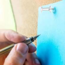 30/50/100/200pcs Assorted Push Pins, Multicolor Plastic Thumbtacks, For Soft Cork Board, Office & School Supplies, Back To School, Home & Office Essentials - Transparent - View 4