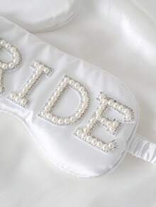 1 件新娘/夫人/我愿意主题遮光眼罩，婚礼派对装饰，结婚礼物