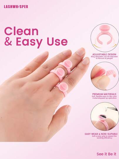 200pcs/Pack Disposable Glue Cups, Suitable For Eyelash Extension And Tattoo Ink - Eyelash Glue Cups, Eyebrow, Lip And Eyeliner Pigment Cups 10/100/200pcs