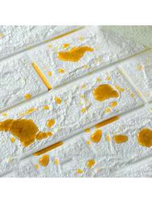 20片3D立体墙贴，易于粘贴和撕除，适用于墙纸表面，纯白色长方形自粘防水墙贴，易于清洁且可自由裁剪，适用于厨房、客厅、浴室、走廊等场所。 - 彩色 - 查看 2