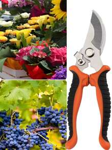 Professional Stainless Steel Pruning Shears - Manual Garden Pruners For Landscaping, Durable And Sharp Bypass Pruning Shears, No Electricity Required - Multicolor - View 6