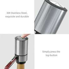 Aireador de Vino Eléctrico Dispensador Accesorios de de Bar Acero Inoxidable Decantadorático Inteligente Regalo de San Valentín - USB negro C - Ver 7