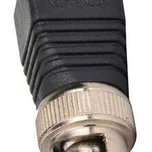 BNC Male Connector Screw Terminal Coax Video Balun Adapter - Negro - Ver 7