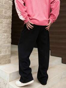 男士春夏日常休闲裤：透气舒适，十字图案宽松休闲裤，采用混色面料，十字图案装饰，弹性抽绳腰带，宽松裤脚和侧袋。是春夏日常出行和休闲放松外出的理想之选。 - 黑色 - 查看 5