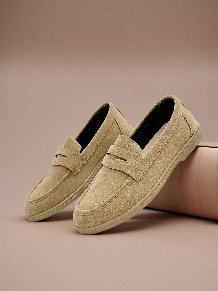 男士休闲乐福鞋 薄底透气纯色驾车鞋 一脚蹬鞋 室内街鞋 莫卡辛鞋 护士鞋 轻便男鞋