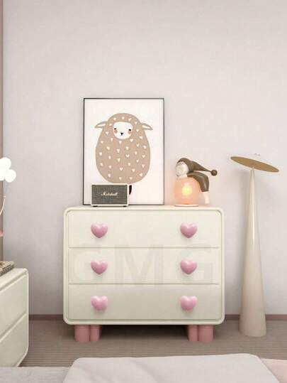 2/4/8/12pcs Ceramic Drawer Pulls, Heart Shaped, Suitable For Cabinets, Vanities, Etc., Comes With Screws, Also Can Be Used For Kitchen Furniture, Pink Kitchen Accessories Decor, Wardrobes
