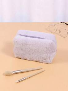 1 件装毛绒化妆包，女孩适用 - 多功能旅行收纳包，可装化妆品、首饰和洗漱用品 | 波西米亚风圣诞礼物，冬季生日礼物 - 彩色 - 查看 11