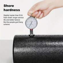 1 Stück hochwertige schwarze PP Yoga Massagerolle - mittlere Dichte, strukturierte Oberfläche, geeignet für Tiefengewebemassage und Muskelregeneration, leichtes Schaumstoffrollendesign, ideal für Muskelentspannung, Pilates und Fitness, für Zuhause oder Büronutzung, Yoga Zubehör