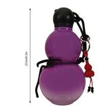 Popular Plastic Sports Water Bottle, Gourd-Shaped Water Bottle, Space Cup, Men's And Women's Water Cup, Large Capacity - Purple - View 5