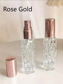 4个便携式DIY化妆品收纳瓶，10毫升优雅可重复灌装透明旅行香水瓶 - 艺术瓶盖，非常适合装爽肤水，随时随地享受美容护理，完美的旅行配件，旅行必备品，学习用品，假日露营必备品，迷你度假香水，女士香水，男士香水，海滩旅行必备品，暑期学习用品，返校用品 - 彩色 - 查看 7