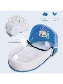 便携式仿生防蚊隔离婴儿床，多功能可折叠婴儿床/婴儿床 - 彩色 - 查看 8