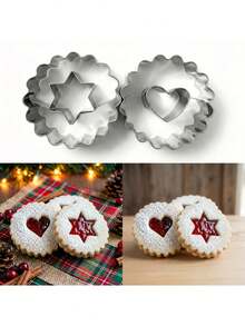 Stainless Steel Cookie Cutters, Multi-Purpose Cookie Molds Suitable For Christmas, Easter, Thanksgiving, Valentine's Day, Wedding Parties, With Soft Edges To Prevent Cuts, Baking And Decorating Cookie Molds, Rust-Resistant And Easy To Clean