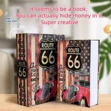 1个创意书本造型保险箱，带隐藏式钥匙锁，可放置于床头柜、汽车、大本钟等处，小号/中号/大号可选，逼真迷你保险箱，适用于办公室、卧室等场所，亦可作为装饰收纳盒。