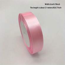 Polyester Satin Ribbon Gift Box, Candy Box, Cake Box, Flower Decoration Satin Ribbon (Slight Color Difference Due To Machine Dyeing) - Pink - View 15
