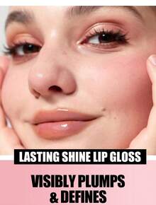 Erinde  Lip Plumping Booster, Spicy Lip Plumper Gloss Lip Plumping Oil, Ultra-Hydrating & Nourishing Plump Lip Plumper, Glossy Finish Fuller Natural Lip Gloss For Women Girls - Honey - 查看 2