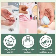 RONRONS 10 Pieces 20ml Travel Jars For Creams Leak Proof Mini Travel Containers With Lids Small Jar For Lip Balm Toiletries Cosmetic Makeup Bottles With Labels Plastic - 20ml - Xem 6