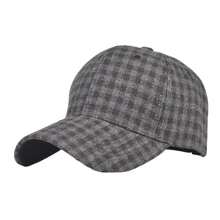 Gorro de otoño e invierno para hombre, visera de protección para exteriores, gorra de béisbol clásica a cuadros, gorra dura para mujer, gorra cálida con visera H8AI - 6 - Ver 13