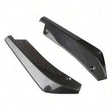 2pcs Universal Car Bumper Lip Diffuser, Detachable Spoiler Protector, Wing Spoiler, Rear Angle Rear Spoiler Modification. Proper Installation Can Reduce Reverse Airflow And Act As A Spoiler Under Specific Conditions.
