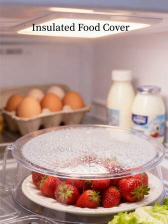 1 st multifunktionellt stänkskydd för mikrovågsugn, matvärmare för mikrovågsugn, stapelbart, lämplig för grönsaker, frukt och tallrikar, camping, utomhusgrill, hemmabruk, campingviktigt, stapelbar design