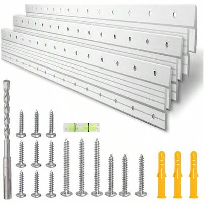 French Cleat Hanger Heavy Duty 41 3 Pairs French Cleats Hanging Kit With Hardware - Bear 600lbs Metal Z Bar Clips Brackets For Wall Mounting Picture Frame Mirror Headboard Cabinet Whiteboards