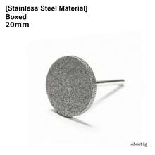1pc 20mm Round Nail Grinding Disc, Nail Polishing Sanding Disc, Nail Edge Grinding Tool - Silver - View 9