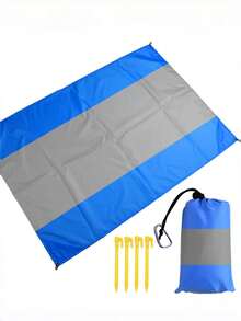 1pc Outdoor Camping Mat, Picnic Mat And Beach Mat, With Drawstring Pocket, Ultra-Lightweight, Foldable, Suitable For Outdoor Hiking/Camping/Picnic/Lawn Resting - Multicolor - View 7