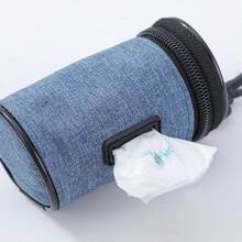 Dog Poop Bag Holder For Leash, Easy Detachable Small Dog Waste Bag Dispenser, Fits Most Standard Poop Bags, Soft Fabric Dog Poop Bag Holder Hook