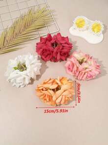 1pc Oversized Butterfly Orchid Flower Claw Clip, Unique Design, High-End Aesthetic, Suitable For Bun Hairstyle, Beach, Photography, Summer Accessory Hair Accessories Flower Hair Clips Autumn Accessories Fall Winter For Vacation Outfits Woman - Nhiều màu - Xem 9