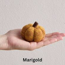 Knit Pumpkins Set Of 5, Fall Favorite, Gifts Women, Autumn Bowl Fillers Fall Farmhouse Tier Tray Decor, Decorative Pumpkins Friend Autumn Set - 香料楓糖多尺寸 - 查看 6