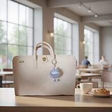 1个粉色多功能笔记本电脑包 - PU材质，防水防刮，金属扣 | 适用于办公室、家庭、商务旅行和旅游，便携时尚，非常适合拍照搭配