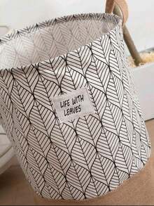 1 Piece Of Geometric Pattern Dirty Clothes Storage Basket, Waterproof And Foldable Fabric Laundry Basket, Suitable For Home, Long Pants, Shoes, Jeans, Boots, Skirts And Other Clothing Storage, Laundry Basket, Laundry Basket, Bathroom Storage Box, Storage Basket, Foldable Laundry Basket, Foldable Fabric Multi-Functional Miscellaneous Toys Storage Bucket - Multicolor - View 5