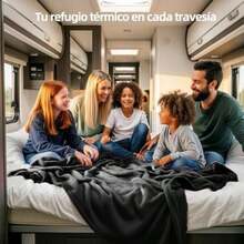 Matrimonial King Size Ultrasuave 400GSM Frazada de Franela Manta Individual Frazada Cómoda y Calientita Cobijas Calientitas Cobertores para Cama Sofá Dormitorio Oficina Viaje ()(Color Negra Matrimonial(200*230cm)) - Multicolor - Ver 9