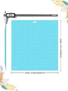12英寸x12英寸雕刻机切割垫，高精度防滑垫，适用于激光雕刻、乙烯基切割和手工制作，自愈表面保护工作台 - 网格粘性防滑切割垫，是手工制作、绗缝、缝纫、剪贴簿制作和所有艺术活动的理想之选，非常适合DIY工艺品和纸张切割，保护您的工作台，也非常适合学校项目 - 綠色 - 查看 4