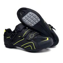 Spring Summer Mountain Bike Lockable Cycling Shoes Men Women Road Bike Lock Shoes Hard Sole Spinning Shoes Bicycle Wide Sole Shoes Sneakers For Men Elegant Shoes For Women - 568橡膠黑綠 - 查看 12