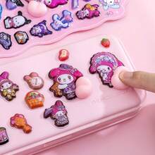 1 Set/1 Sheet Japanese Cartoon Anime Character Cartoon Fart Peach Pinch Sticker Creative 3D Relief Hand Account Decoration Sticker Decompression Reward Sticker, Cute And Beautiful, A Gift For Friends, Creating A Sense Of Surprise, Good-Looking And Affordable, New Year's Gift, Valentine's Day Gift, Easter Gift(Stochastic Style)