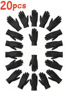 20pcs/10pcs Disposable Nitrile Gloves - Manicure Protective Gloves, Waterproof And Oil-Proof, Suitable For Tattoo, Nail Art And Salon Cleaning - Multicolor - View 9