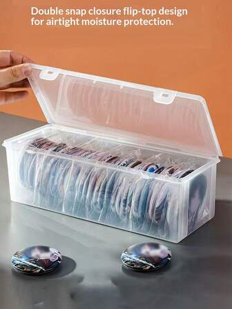 1pc Transparent Visible Pencil Case, PP Material Thick Clear Multi-Functional Stationery Box, Large Capacity Minimalist Design For Students, Art Supplies, Desktop Storage, Stationery Organizer