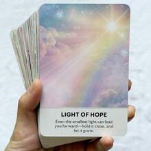 天籁低语神谕卡，柔光神谕卡，用于个人指引和内在认知，12x8厘米/4.72x3.15英寸，塔罗牌 - 彩色 - 查看 5