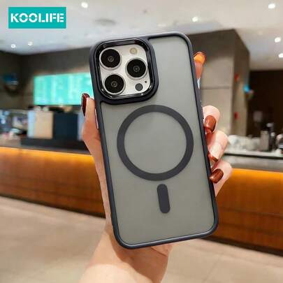 Magnetic TPU PC 2-In-1 Magnetic Wireless Charging Protective Black Case Compatible With Apple 17 ProMax, Skin-Friendly Texture, Mysterious Matte Hazy Visual, Anti-Slip Anti-Drop, 2-In-1 PC+TPU Material, Compatible With IPhone 17 ProMax/ 17/ 17 Pro/ 17 Air/16/16 Pro/16 Plus/16 ProMax/11/11 Pro/11 ProMax/12/12 Pro/12 ProMax/13/13 Pro/13 ProMax/14/14 Plus/14 Pro/14 ProMax/15/15 Pro/15 Plus/15 ProMax, S25 Ultra/24 Plus/23/22 1 PC Spring Gift Birthday Anniversary Spring Gift Birthday Anniversary