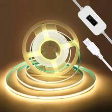 LQHZMYY 1pc USB-COB LED Light Strip With Gesture Control And Dimmable Lighting - Self-Adhesive Flexible White Light Bar For Cabinet, Under Cabinet, Bathroom, Closet - Easy Install Sensor Light (DC5V USB Input), Suitable For Daily Use And Holiday Lighting Such As Christmas, Halloween - 彩色 - 查看 15