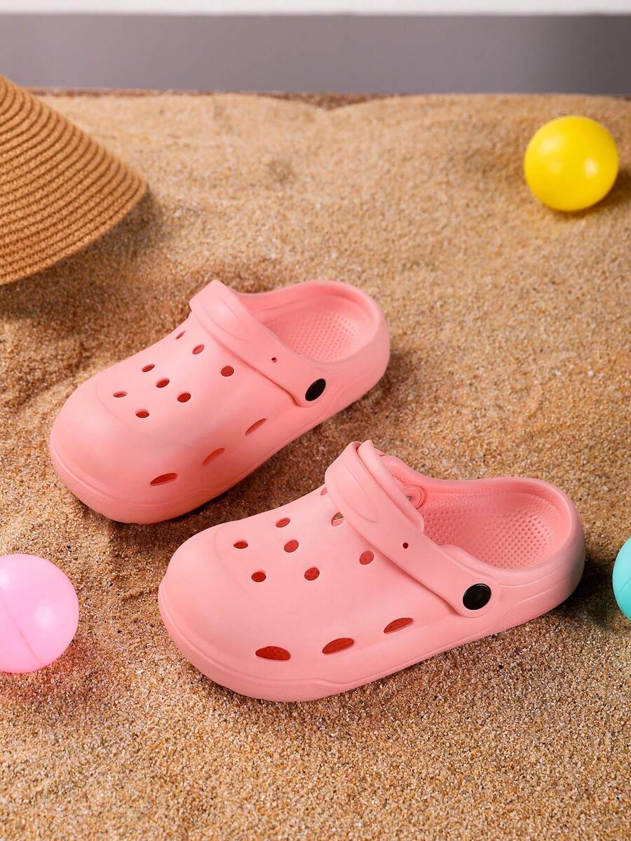 Sandalias casuales ligeras y cómodas de EVA a prueba de golpes para niños, para uso en exteriores y playa, para verano - Rosa - Ver 1