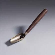 1pc/2pcs Ebony Wood & Alloy Elegant Tea Spoon - Suitable For Gongfu Tea Ceremony, Coffee Stirring And Beverage Enjoyment - Multicolor - View 9