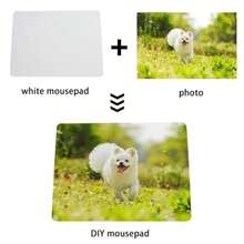 OKBA 20 Almohadillas para Oreja de Mouse Blancas Rectangulares 22 x 18 x 0.3 cm Alfombrilla de Ratón Antideslizante Material Poliéster Ideal para Oficina y Manualidades Personalizadas-0002 - 20 alfombrillas paramousedesublimacina - Ver 6