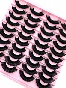 20 Pairs Fluffy Thick Russian Strip Lashes - DD Curl Faux Mink Lashes Pack For Long-Lasting, Natural-Looking Eyelashes Strip Lashes,Lashes,Eyelashes,Fake Lashes - russian strip lashes - View 4