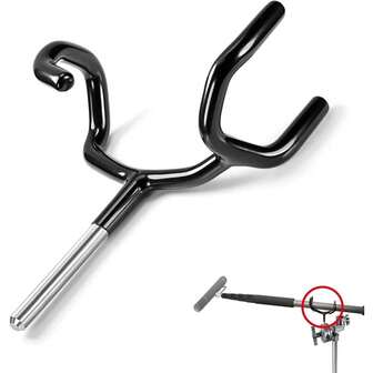 Microphone Boom Arm Cradle Support, Heavy Duty Metal Mount Bracket For C Stand And Microphone Stand, Stable Holder For Studio Recording Podcast Streaming Voice Over Broadcasting And Audio Production