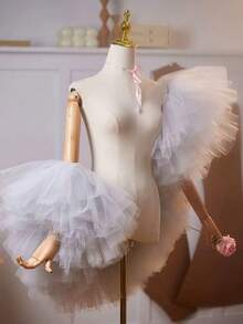 Ethereal Multi-Color Bridal Shawl, Suitable For Hostess, Evening Gown, Performance, Photography Accessory - Light Grey - View 8