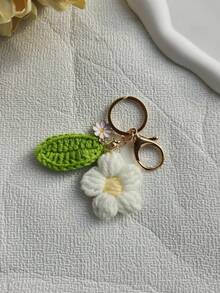 1/8入手工精緻澎澎花與綠葉鑰匙圈，粉色、紫色可愛鑰匙圈，休閒可愛優雅，適用於派對、通勤、婚禮、旅行、情侶、汽車、公寓鑰匙，四季通用，情人節汽車配件吊飾、背包手腕鑰匙圈，適合學校、哥德風、Y2K、聖誕禮物 - 彩色 - 查看 10
