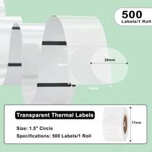 Label Stickers - Transparent - View 3